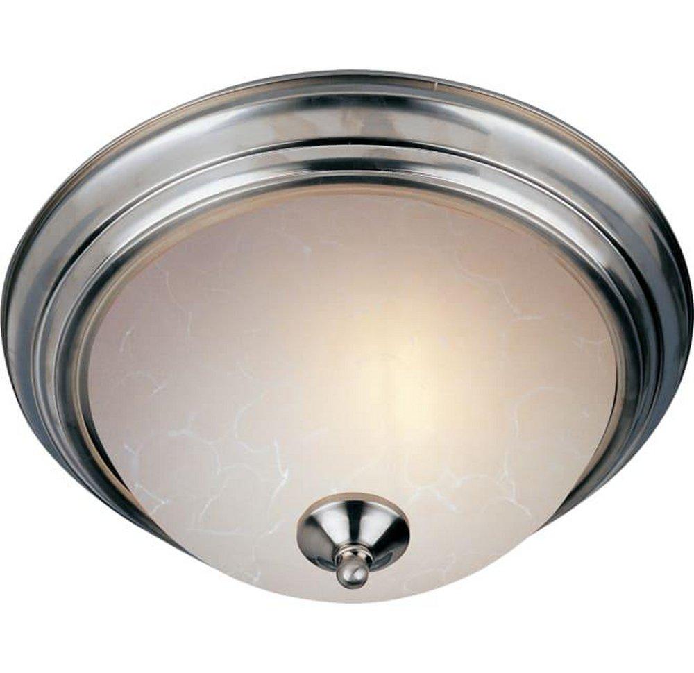 Maxim Lighting&reg; Satin Nickel 60W 2-Light Incandescent Ceiling Light Fixture with Ice Glass 