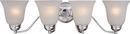 8 in. 100W 4-Light Bath Light in Polished Chrome with Ice Glass Shade