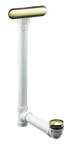 Plastic Toe-Tap Drain in Vibrant French Gold