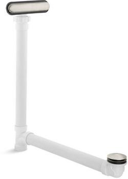 Plastic Toe-Tap Drain in Vibrant Brushed Nickel