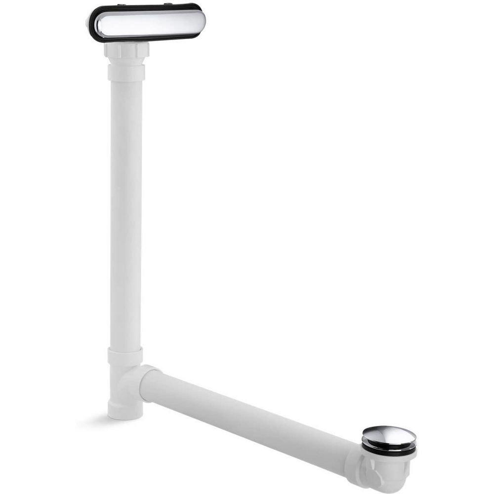 KOHLER Polished Chrome Plastic Toe-Tap Drain 
