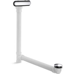 Plastic Toe-Tap Drain in Polished Chrome