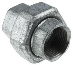 1 in. NPT 300# Black Malleable Iron Ground Joint Union