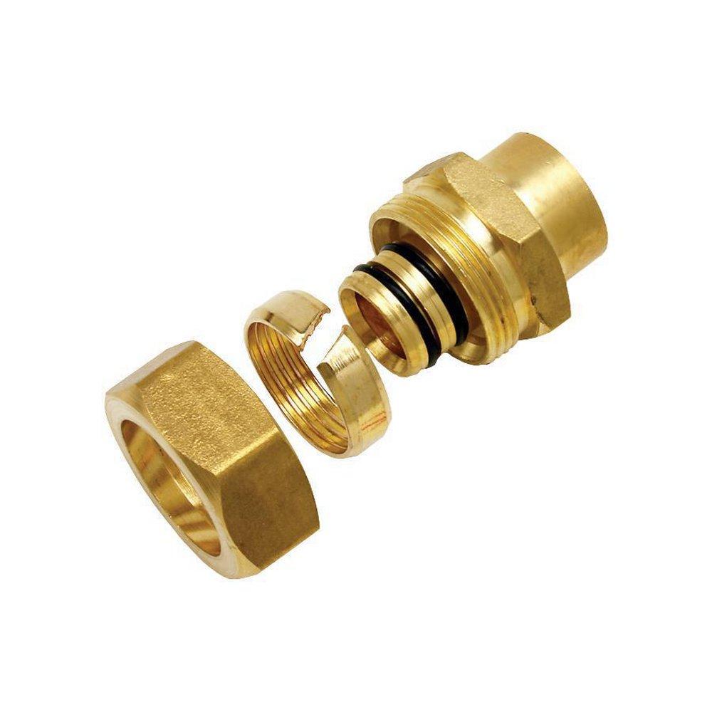 Watts Brass Compression x Female Copper Adapter 