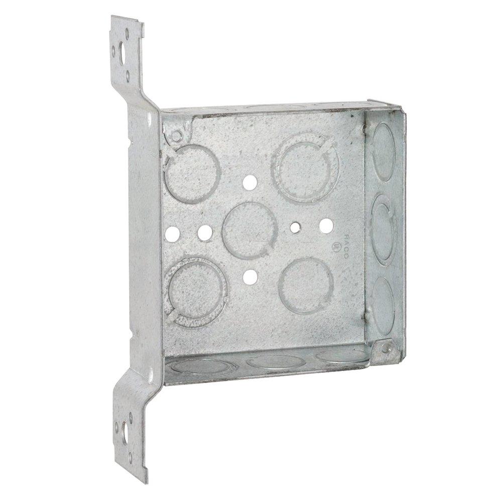 RACO 2-1/8 in. Metallic Welded Square Box 