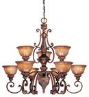 Minka Lavery Illuminati Bronze 100 W 9-Light 2-Tier Medium Chandelier 