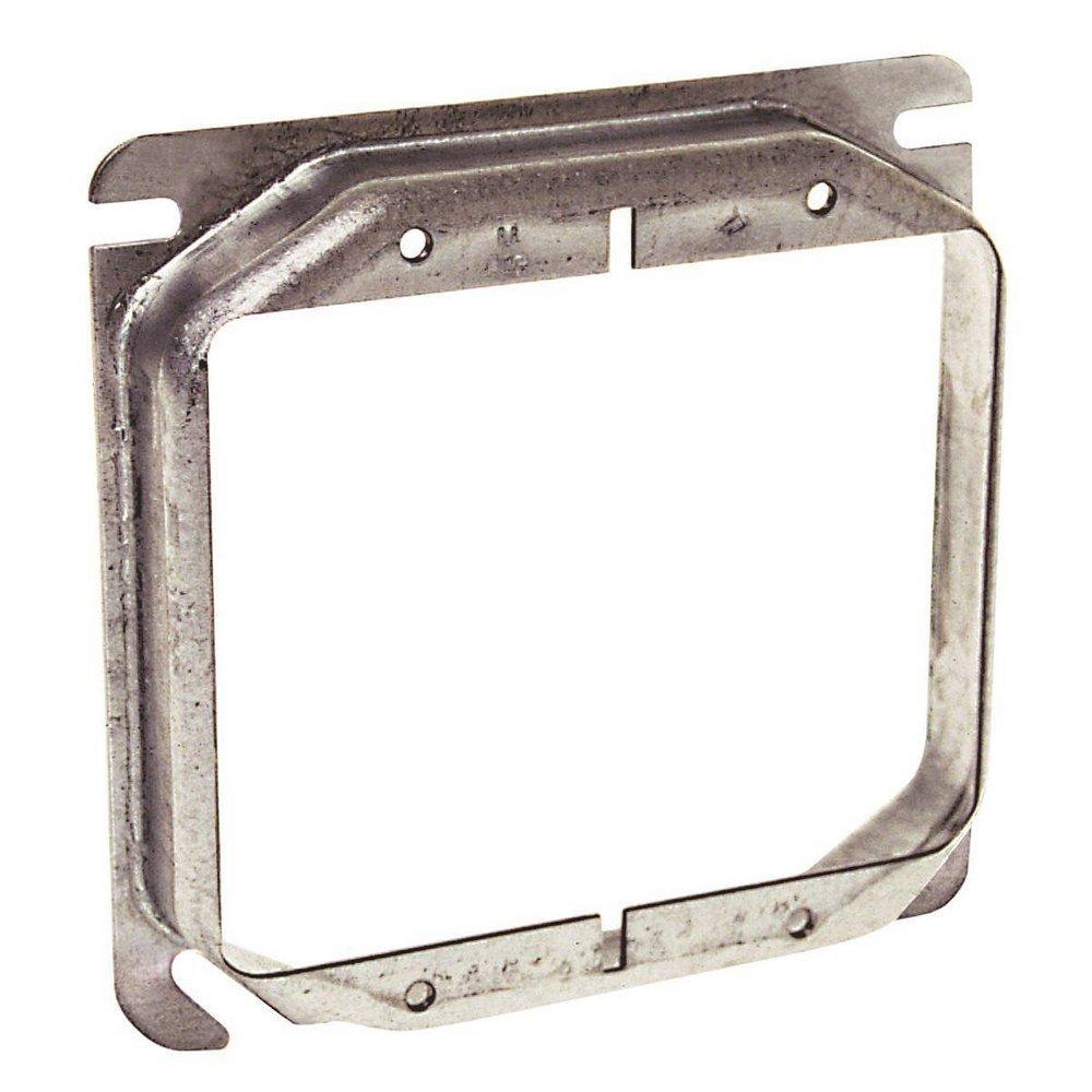 4 in. Square 5/8 in. Deep 2-Gang Switch Ring 