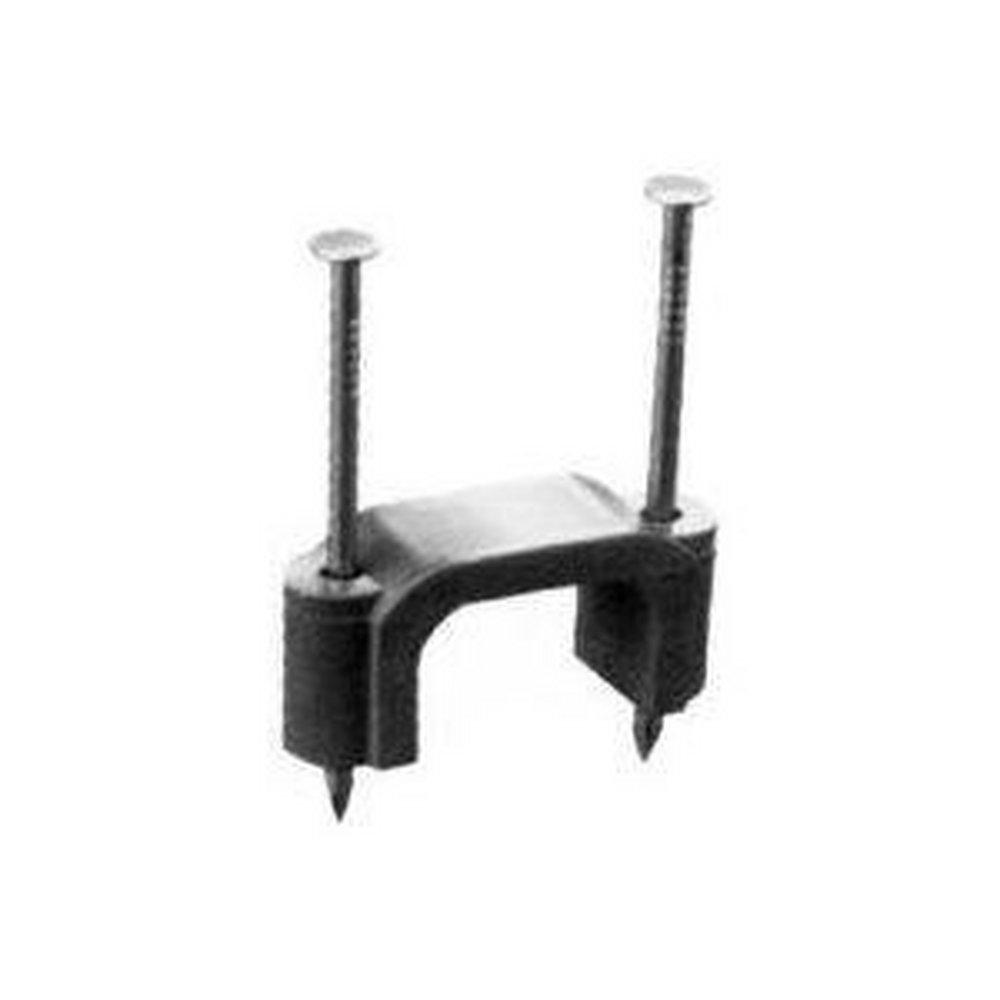 Sturgeon Bay Metal Products Black 4 AWG 2- Hole Heavy Duty Insulated Cable Strap with Nail 