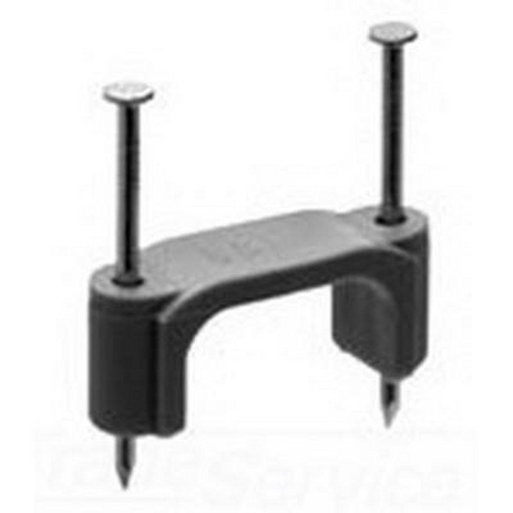 Sturgeon Bay Metal Products Grey 2-Hole Heavy Duty Insulated Cable Strap with Nail 