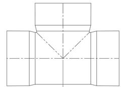 4 in. Hub PVC Tee