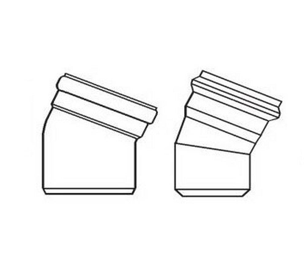 GPK Spigot x Gasket PVC 22-1/2 Degree Sewer Elbow 