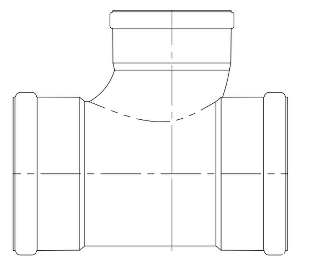 GPK Gasket PVC SDR 35 Sewer Tee Wye 