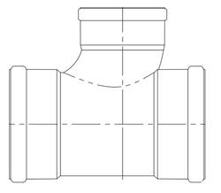 6 in. Gasket PVC SDR 35 Sewer Tee Wye