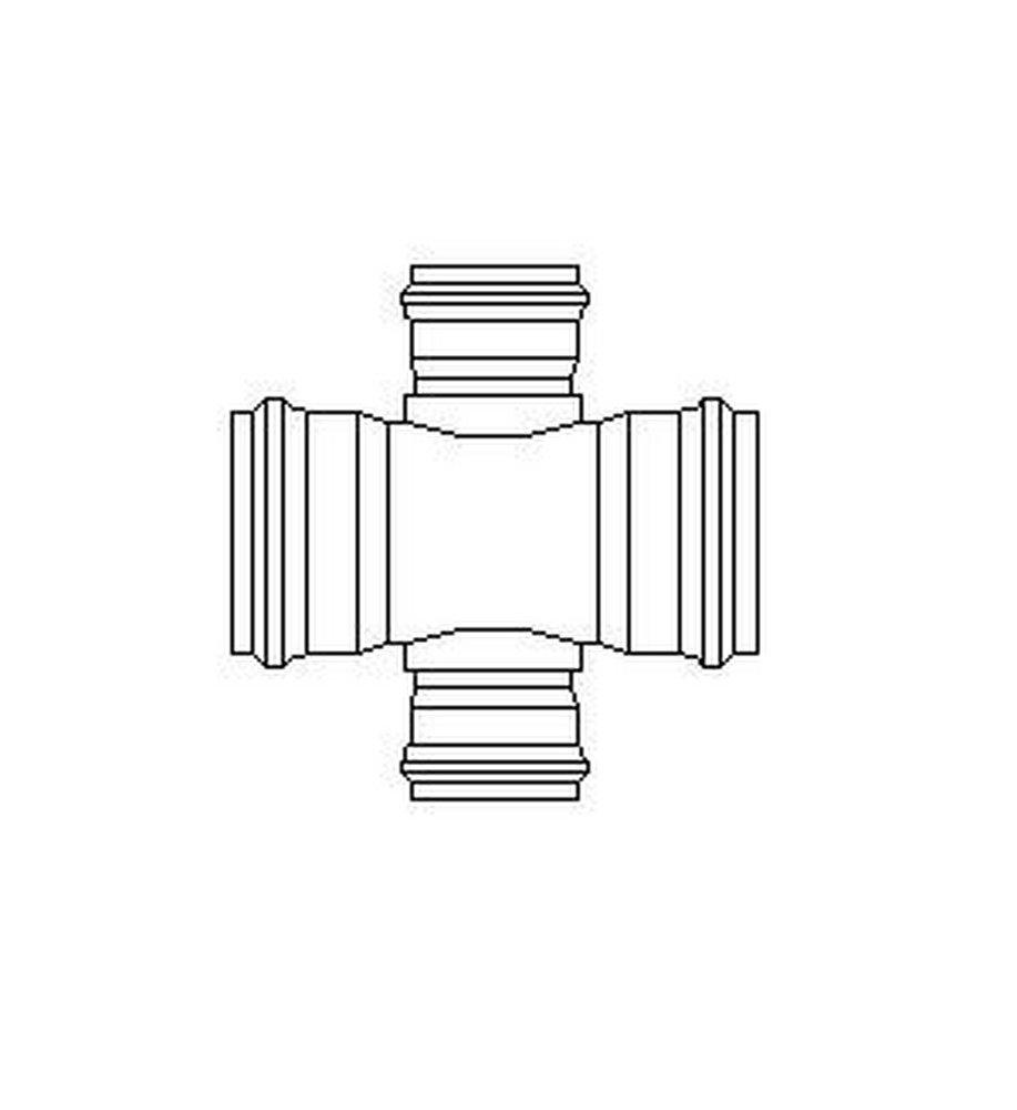 GPK Gasket Sewer Straight SDR 35 PVC Cross 