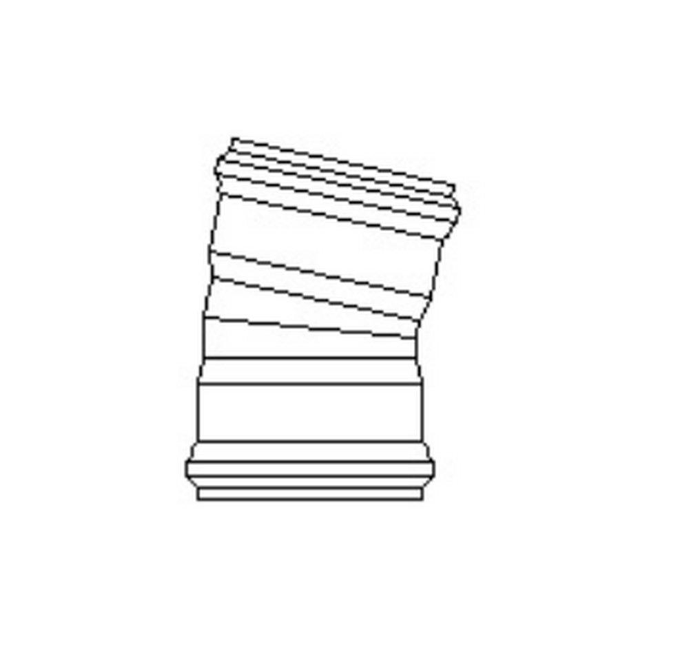 GPK Gasket Sewer Straight SDR 35 PVC 30 Degree Elbow 