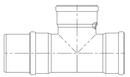 GPK Socket x Gasket Straight SDR 35 PVC Sewer Tee 