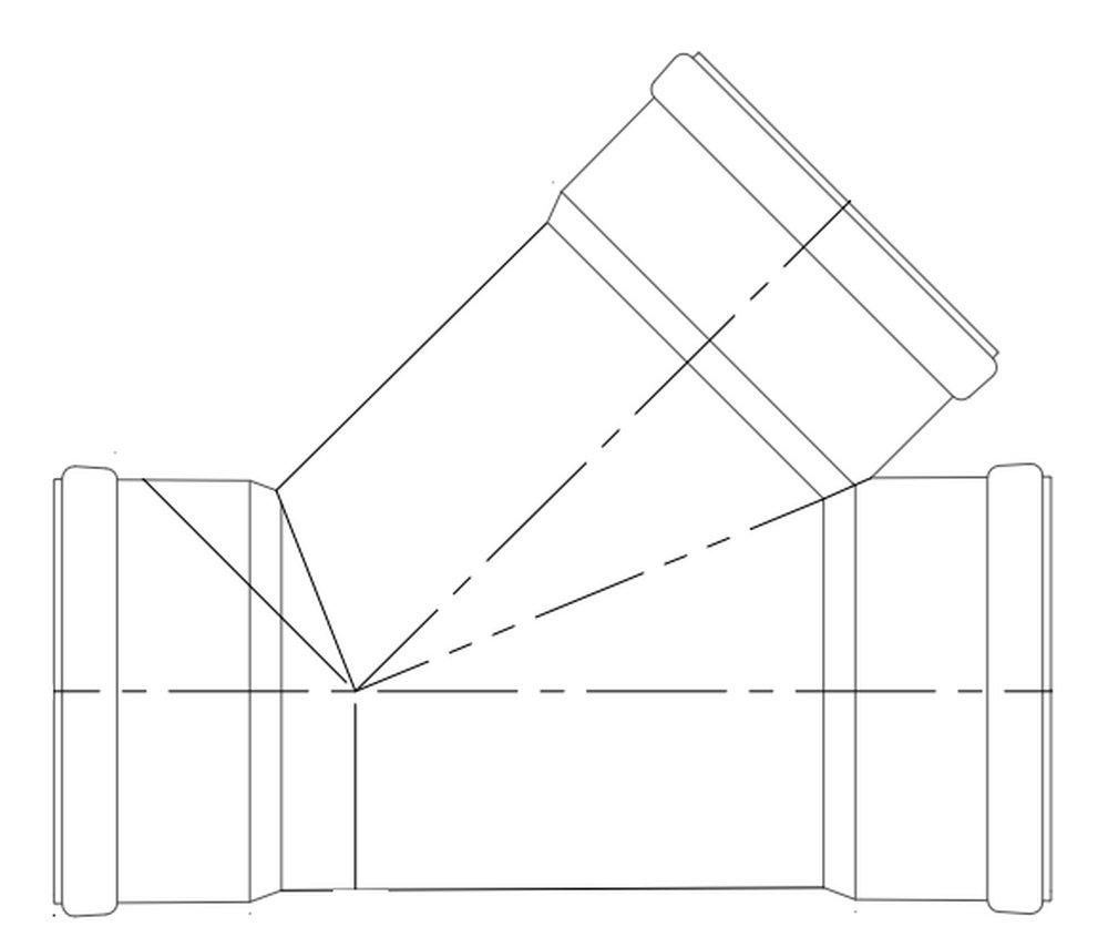 GPK Gasket PVC Double Sewer Wye 