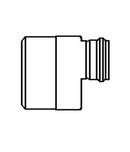 GPK Spigot x Gasket Sewer Reducing and Eccentric SDR 35 PVC Increaser 