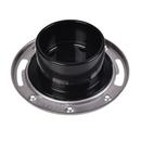 Oatey&reg; Black 3 in. ABS Easy IPT Tap on Pipe Closet Flange with Stainless Steel Ring 