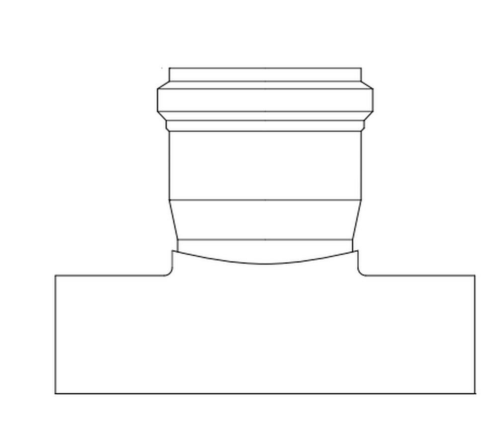 GPK IPS Gasket Reducing Schedule 40 PVC Saddle Tee 