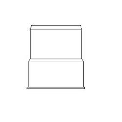 6 in. Hub x Spigot Solvent Weld IPS Schedule 40 SDR 35 PVC Sewer Adapter