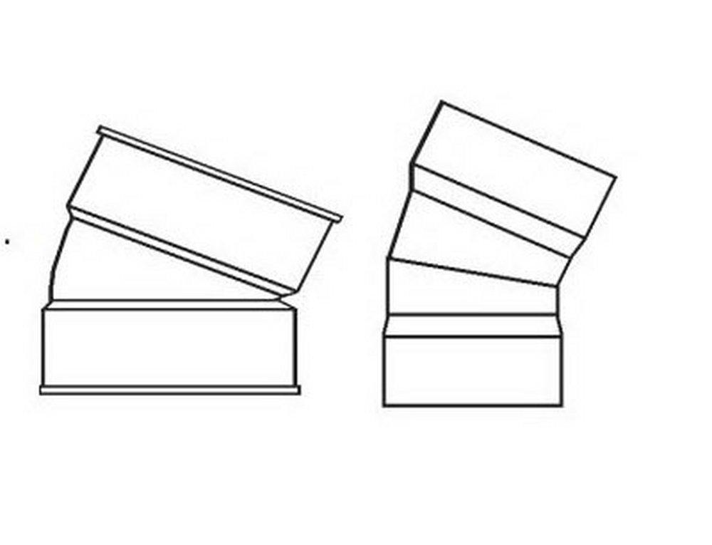 GPK Hub Solvent Weld Straight SDR 35 PVC 22-1/2 Degree Elbow 