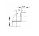 GPK Hub PVC 90 Degree Sewer Elbow 