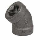 NPS 300# Black Malleable Iron 45 Degree Elbow 