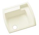 25 x 22 in. Top Mount and Undermount Laundry Sink in Biscuit