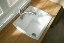 25 x 22 in. Top Mount and Undermount Laundry Sink in White