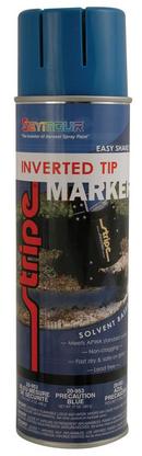 20 oz. Precaution Solvent Base Upside Down Marking Spray Paint  in Blue