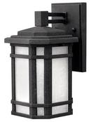 Hinkley Vintage Black 11 in. 60W 1-Light Outdoor Wall Lantern 