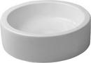 18-1/8 x 5-11/16 in. Round Above Counter Bathroom Sink in White