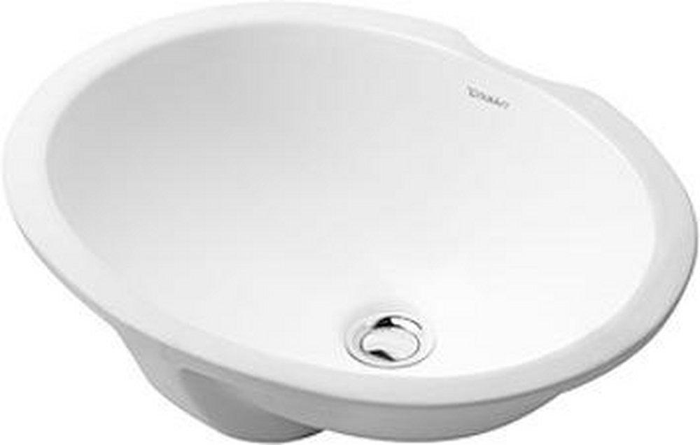 Duravit White No-Hole Under-Counter Basin 