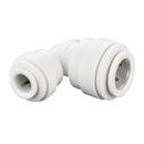 John Guest White OD Tube Reducing Polypropylene and EPDM 90 Degree Bulk Elbow 