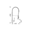 BLANCO Polished Chrome Single Handle Pull Down Kitchen Faucet 