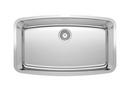 32 x 19 in. No Hole Stainless Steel Single Bowl Undermount Kitchen Sink in Satin Polished