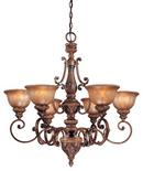 Minka Lavery Illuminati Bronze 33-1/2 in. 100W 6-Light Candelabra Incandescent Chandelier 