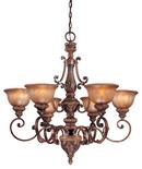 Minka Lavery Illuminati Bronze 33-1/2 in. 100W 6-Light Candelabra Incandescent Chandelier 