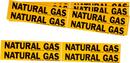 1-1/8 x 7 in. Natural Gas Pipe Marker