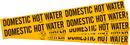 3/4 - 2-3/8 in. OD Domestic Hot Water Pipe Marker in Black|Yellow