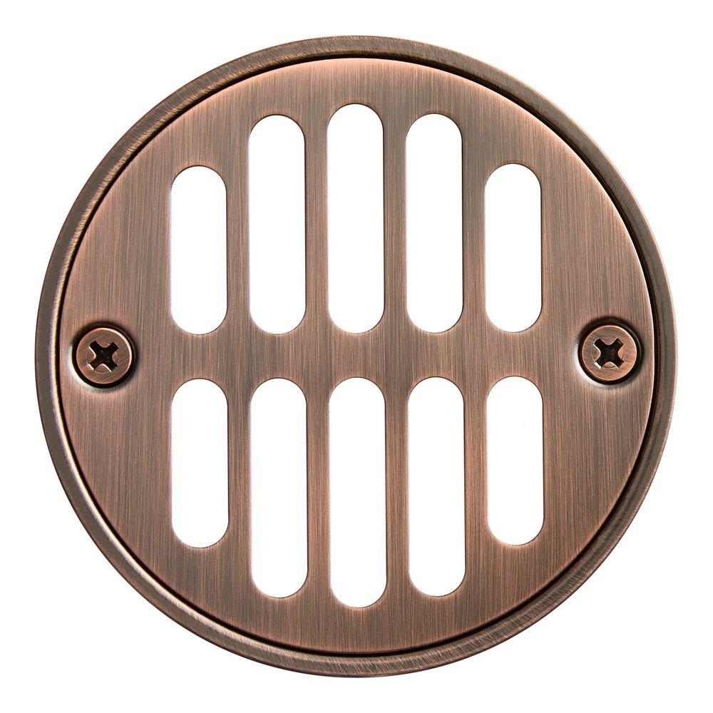Signature Hardware Oil Rubbed Bronze Round Tub and Shower Drain Cover 