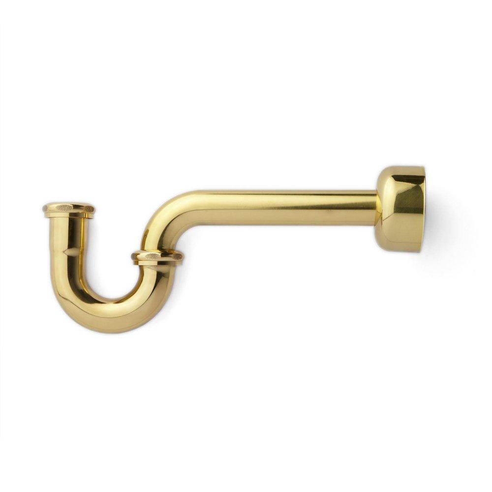 Signature Hardware Polished Brass 1-1/4 x 1-1/4 in. Brass P-Trap 