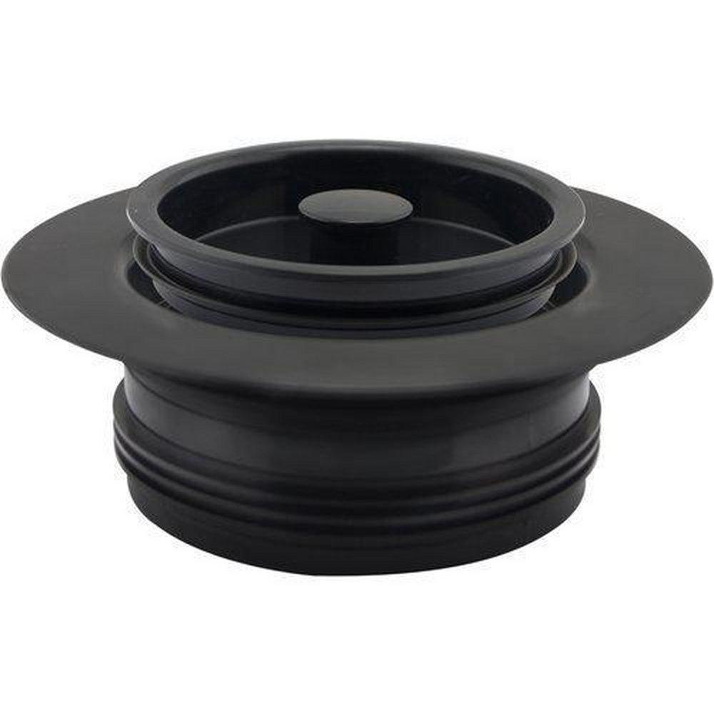 Monogram Brass&reg; Black Plastic Disposer Flange & Stopper 