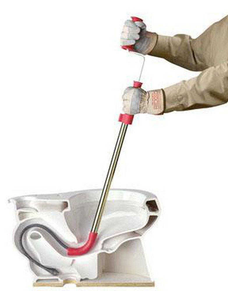 RIDGID Black/Antique Brass Bulb Head Closet Auger K3 