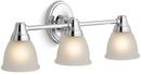 100W Up or Down Facing 3 Light Sconce for Forte Faucet Line Polished Chrome