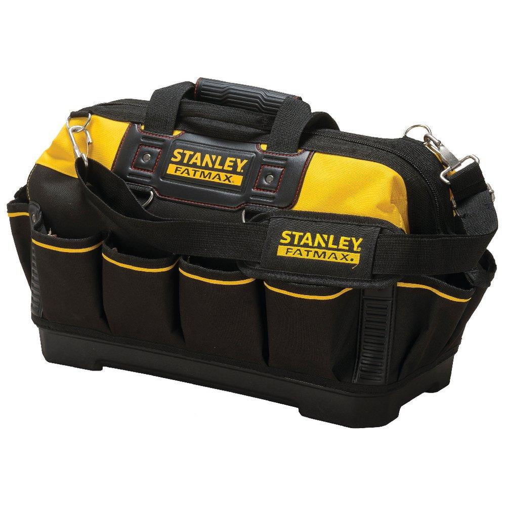 Stanley Black Plastic and Fabric Open Mouth Tool Bag 
