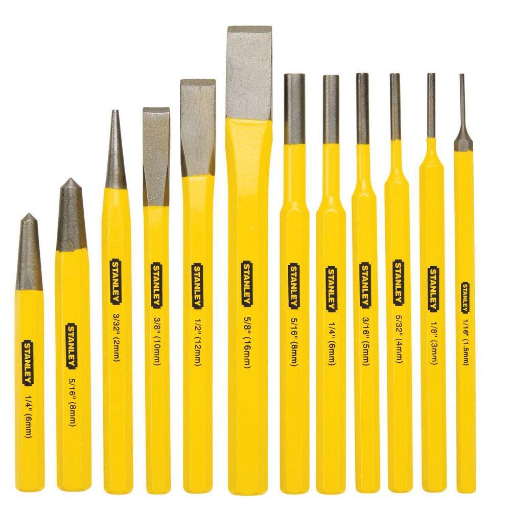 Stanley Powder Coated Chisel and Punch Set 