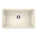 32 x 19 in. No Hole Composite Single Bowl Undermount Kitchen Sink in Biscuit