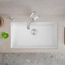 BLANCO White 32 x 19 in. No Hole Composite Single Bowl Undermount Kitchen Sink 